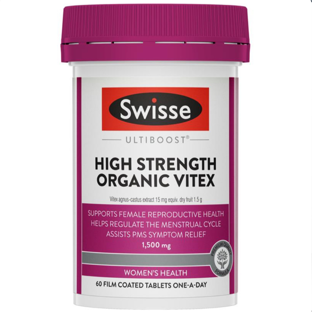 Swisse Ultiboost High Strength Organic Vitex 1500mg 60 Tablets