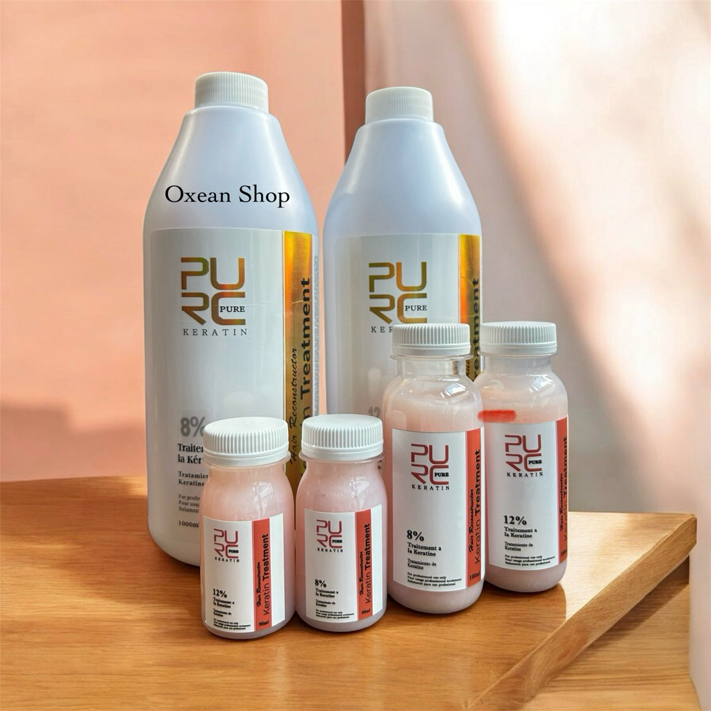 KERATIN TRETMENT Smoothing Rambut Brazilian PURE share in jar 8% 12%