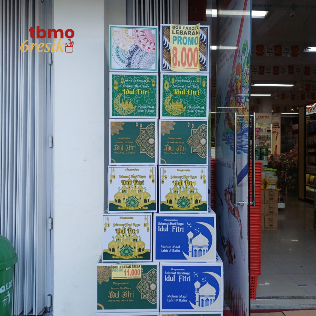 TBMO Box Parcel Lebaran / Kardus Lebaran Aneka Motif kecil