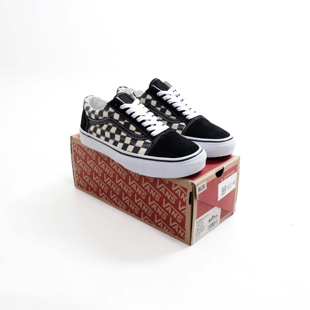 Vans Old Skool Classic Blur Check Black White