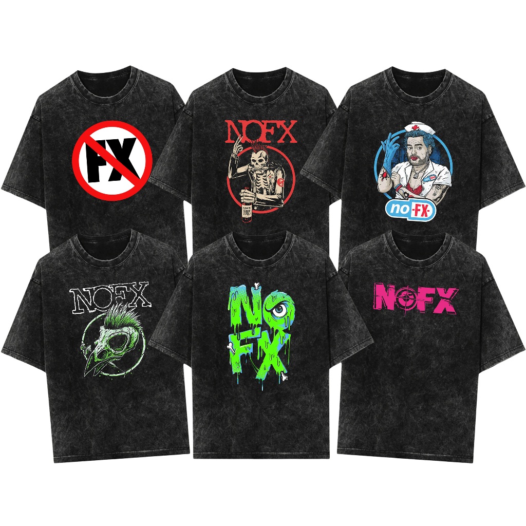 Kaos Band NOFX Oversize Vintage Wash Premium Unisex