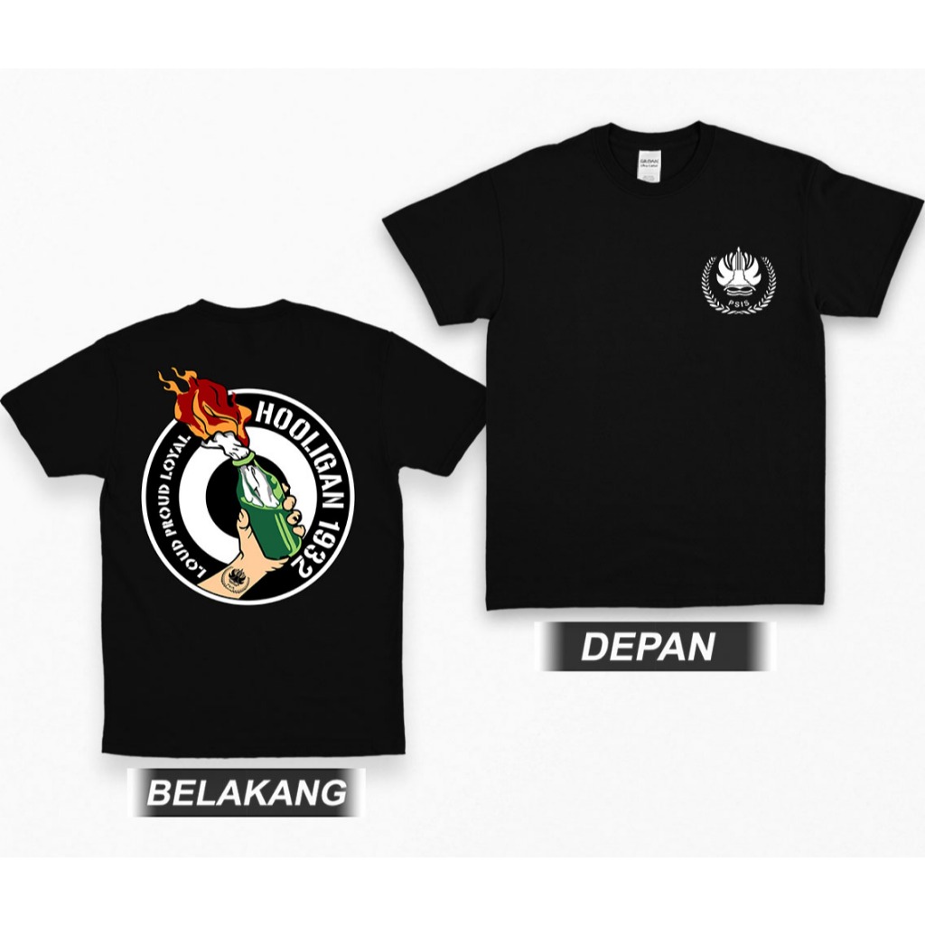 Tshirt HOOLIGAN 1932 Kaos Distro PSIS Fans Pria