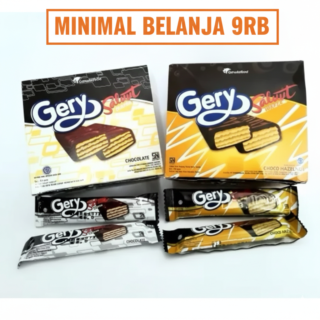 Gerry Salut Wafer Cokelat Keju Jajanan Snack Sale