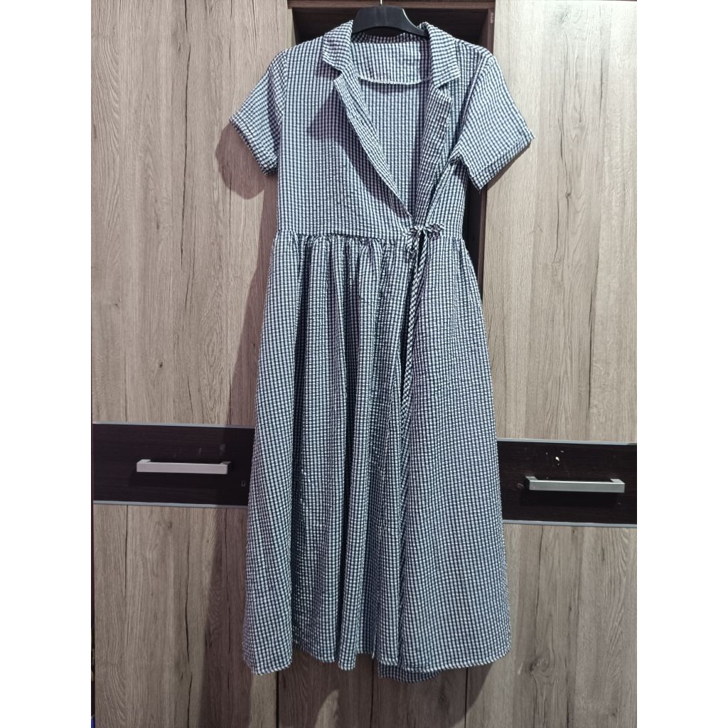 OUTER KIMONO KOTAK KOTAK LONG