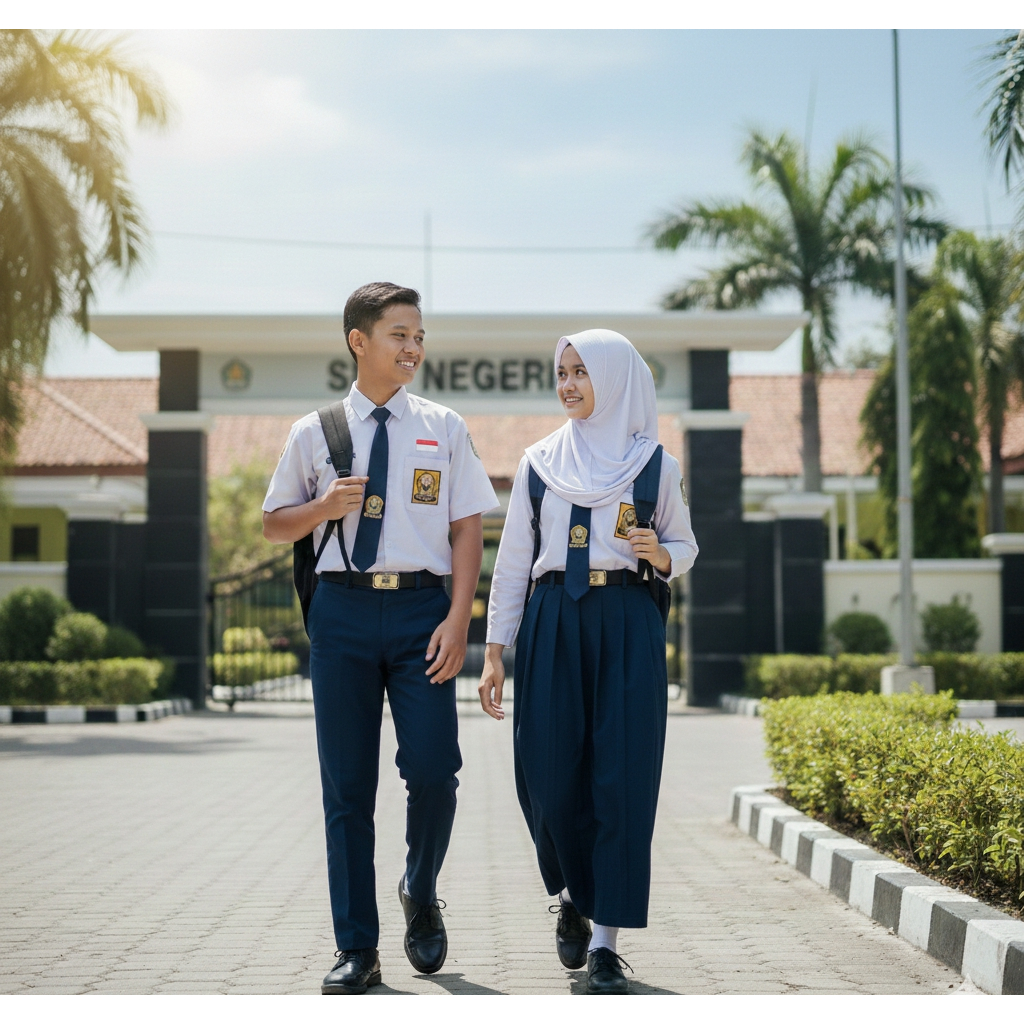 SERAGAM SMP SERAGAM BIRU PUTIH SERAGAM MURAH