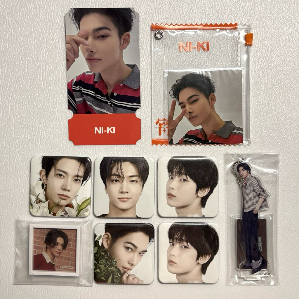 ENHYPEN MD YOI JAPAN CAFE SEGA POP UP HEESEUNG JAY SUNGHOON SUNOO NI-KI PIN BADGE