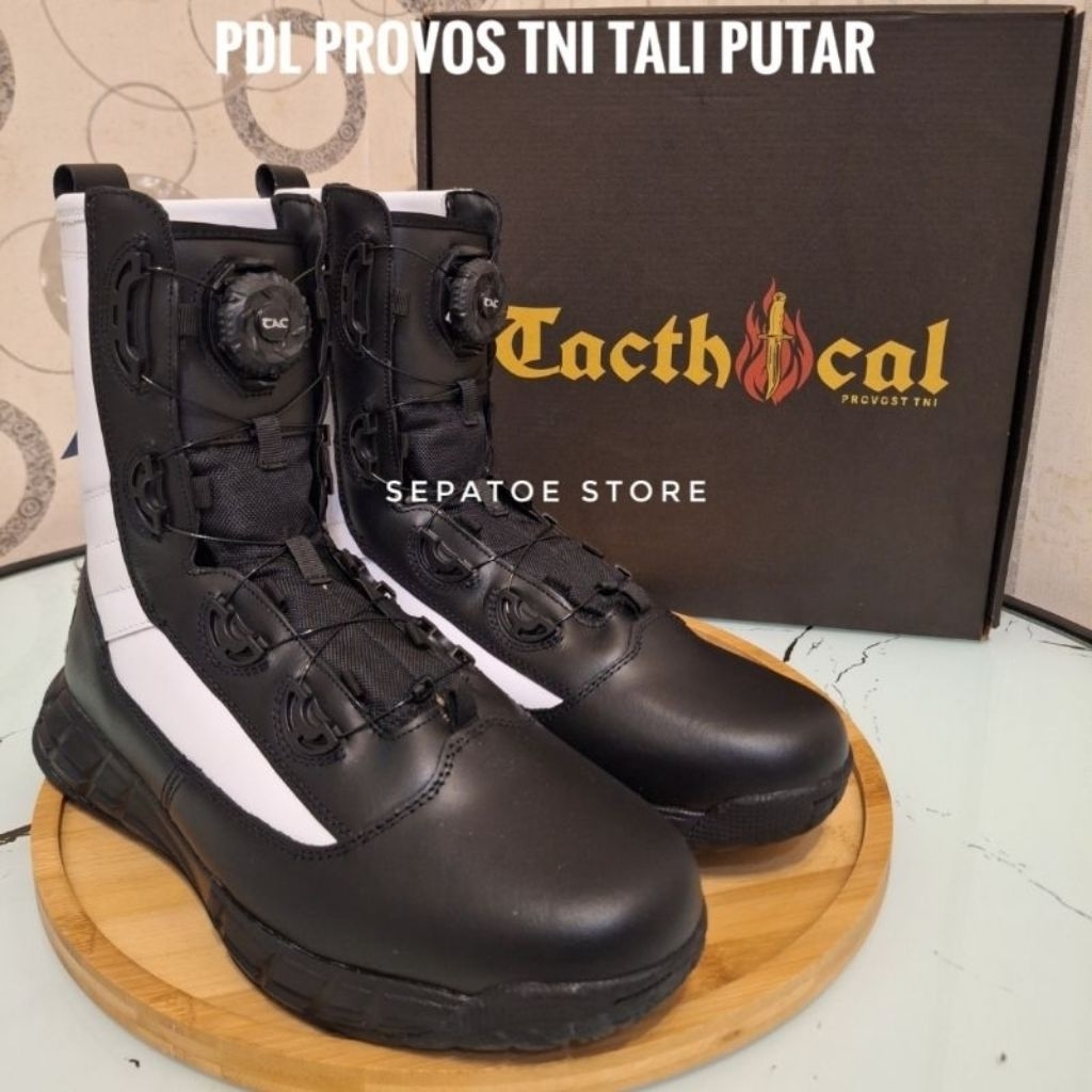 SEPATU PDL TALI PUTAR PROVOS TNI TACTICAL KULIT ASLI SEPATU PDL TACTICAL PROVOS TNI