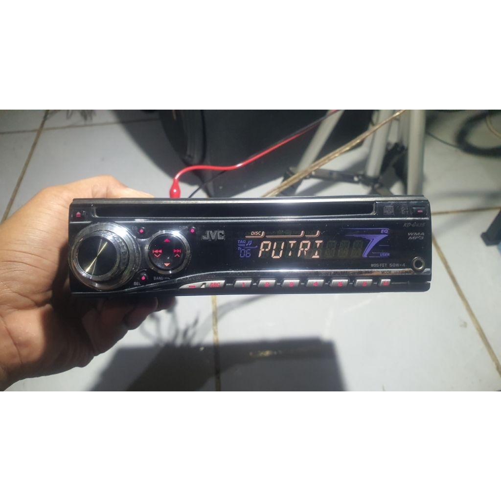 head unit single din JVC KD-G435 CD, BLUETOOTH, AUX