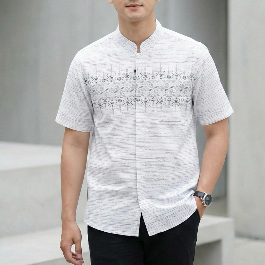 Erkape Kemeja Koko JUMBO Pria Dewasa Lengan Pendek