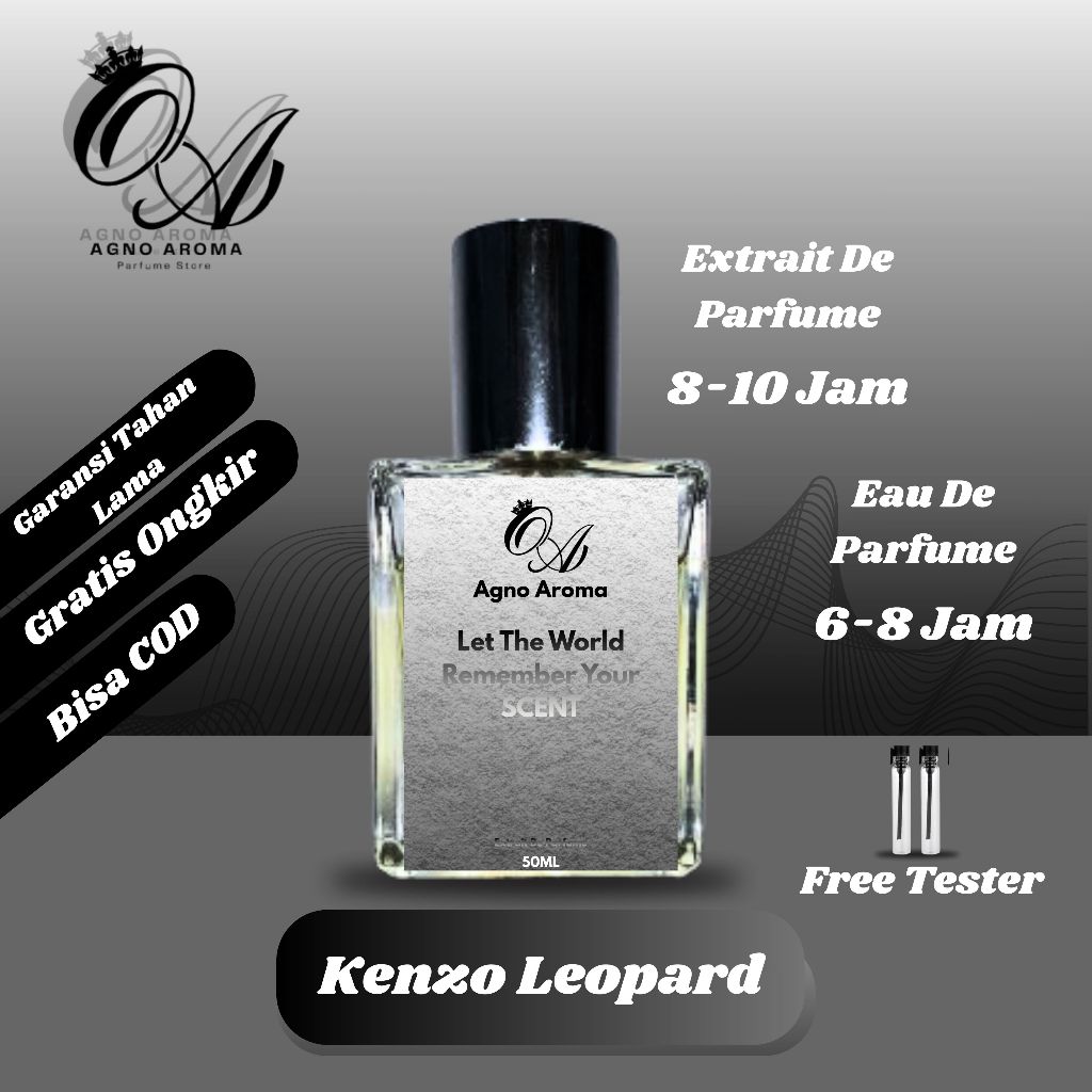 Agno Aroma~Inspired Kenzo Leopard Parfum Cowok Wangi Citrus, Aquatic Dan Aromatic