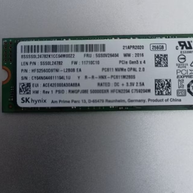 SSD 256GB M2 M.2 Nvme Hynix SkHynix Second normal Sesuai Foto