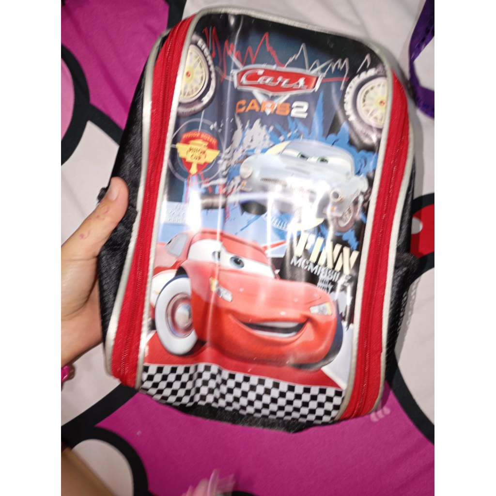 tas jalan anak laki paud cars