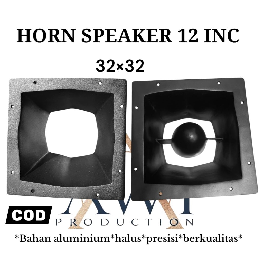 Horn speaker 12 inc,horn midel untuk speaker 12 inc bahan aluminium