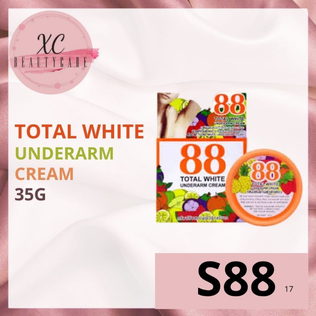 S88 TOTAL WHITE UNDERARM CREAM 35gr / CREAM KETIAK / S88 UNDERARM / CREAM KETIAK THAILAND