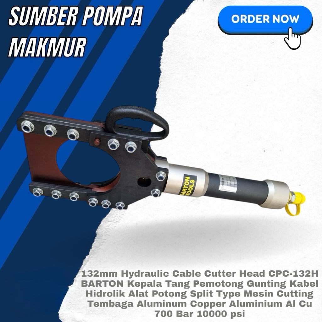 132mm Hydraulic Cable Cutter Head CPC-132H BARTON Kepala Tang Pemotong Gunting Kabel Hidrolik Alat P