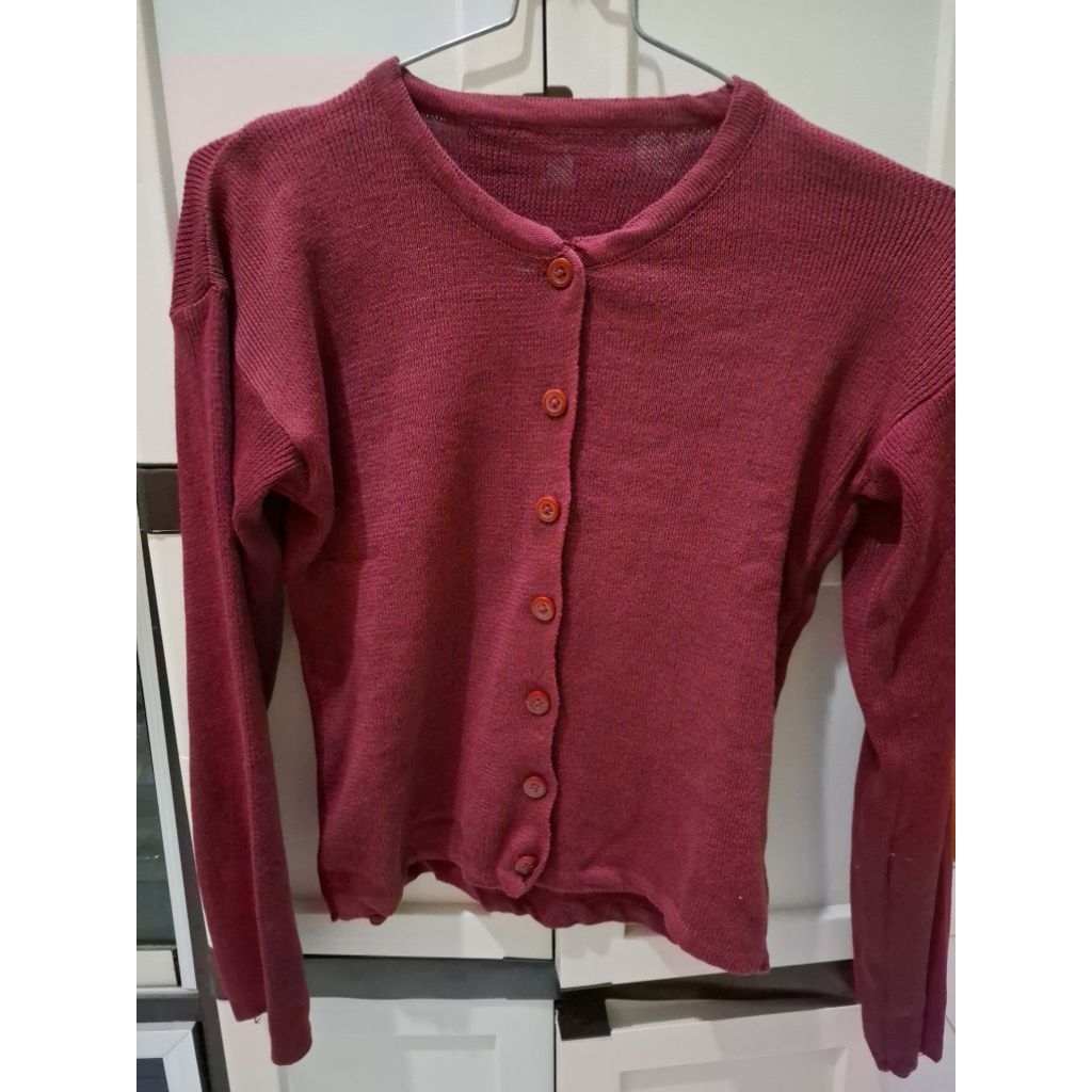 cardigan maroon