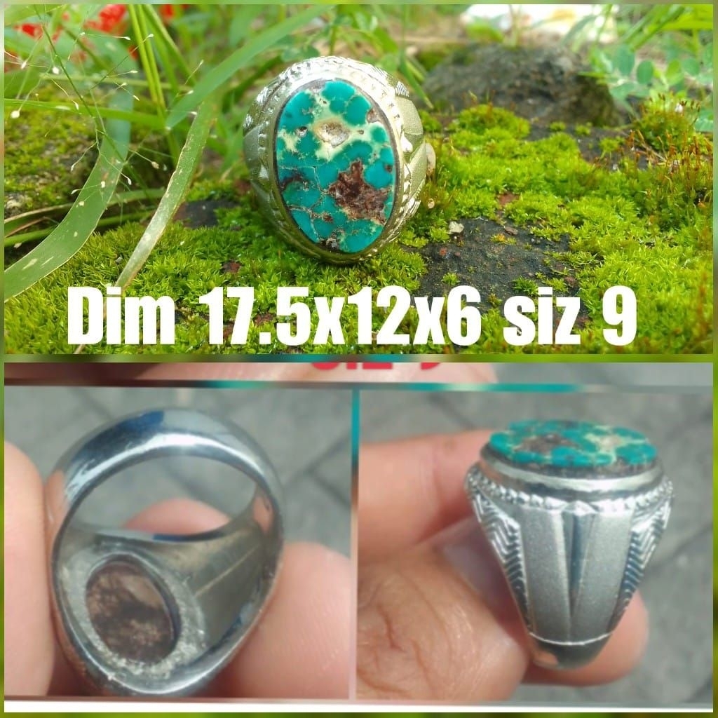 Batu Pirus Persia Hijau lawasan