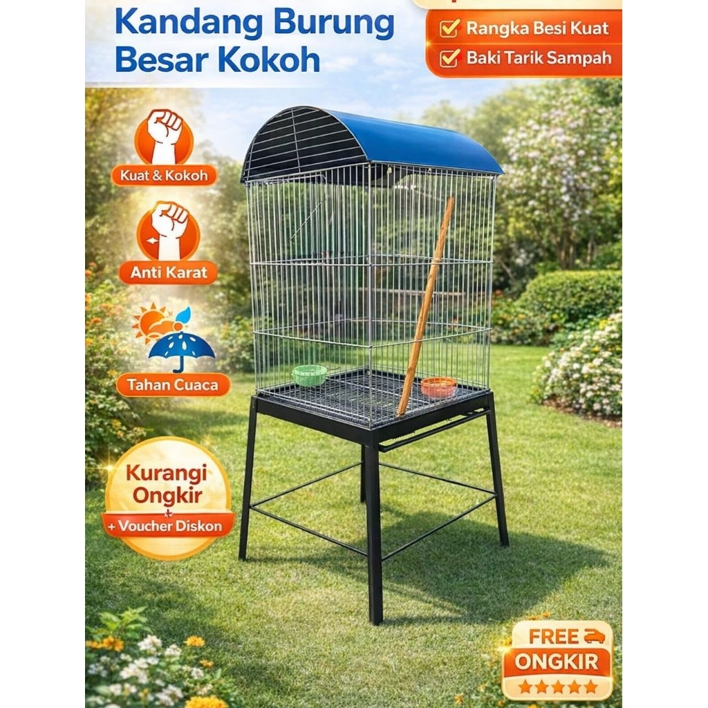 KANDANG/KANDANG JUMBO/KANDANG PARKIT,JALAK,BEO,AYAM HIAS,DLL/KANDANG BESI BERKUALITAS
