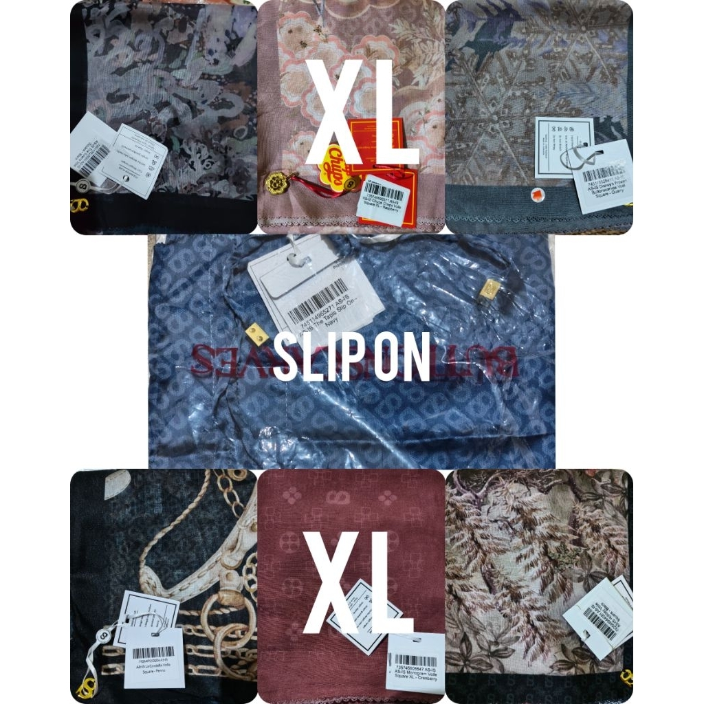 Buttonscarves NEW AS IS REG & XL Syar'i Holiday / Slip On / Frozen / Chupa Chups / Ederra Black RARE