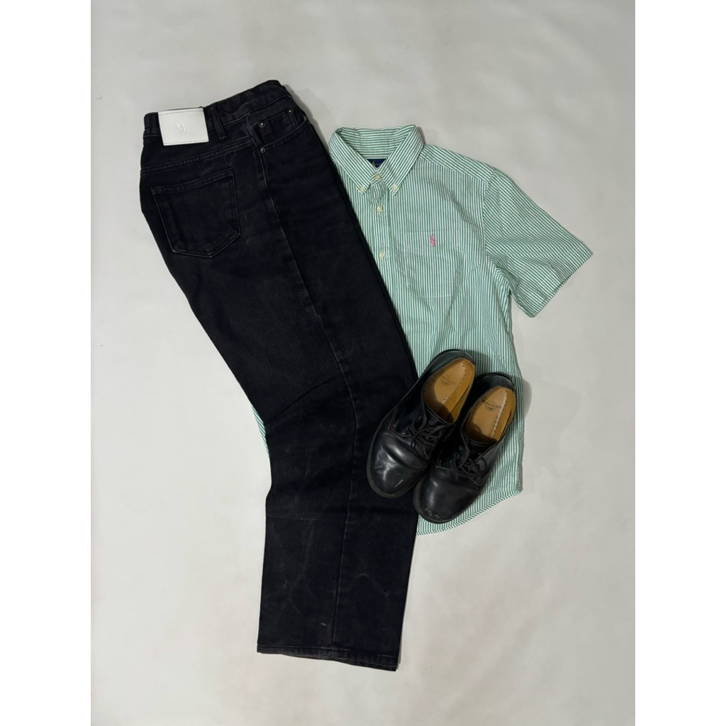 kemeja stripe polo ralph lauren