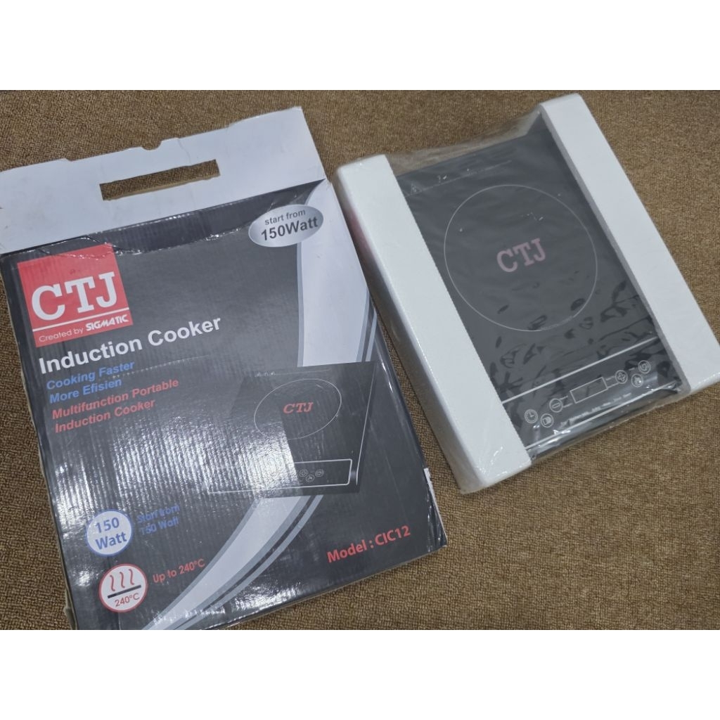 Kompor Induksi CTJ Sigmatic cic 12 baru original mulai 150 watt