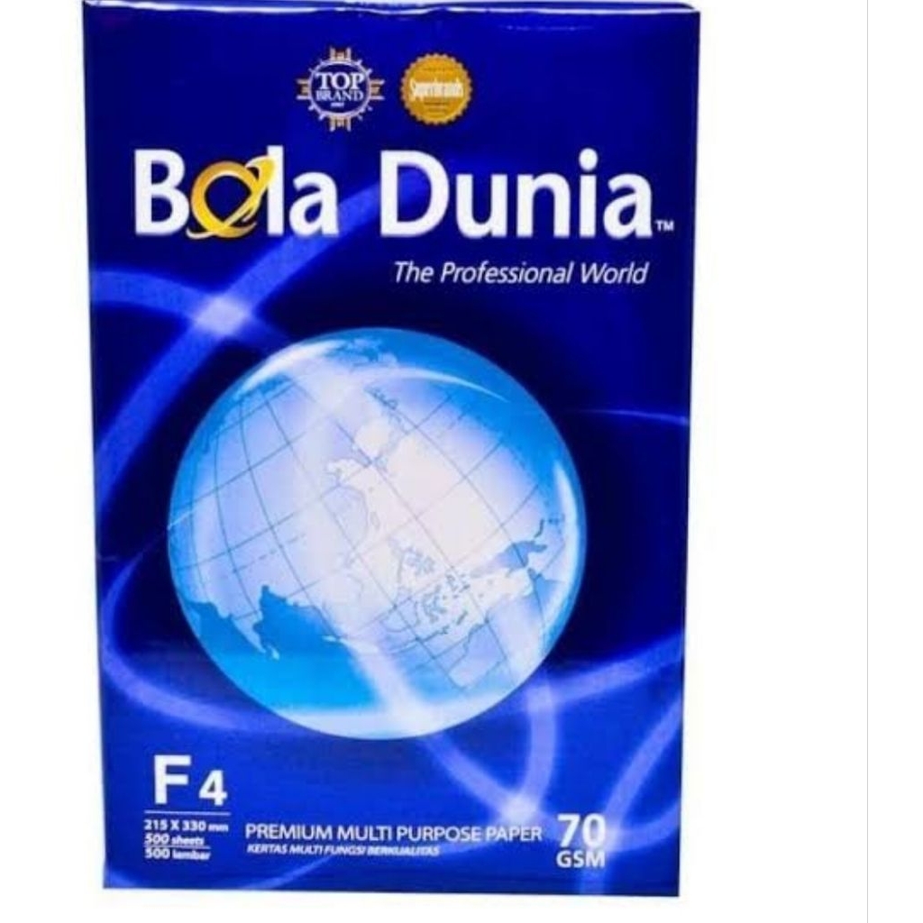 KERTAS BOLA DUNIA F4 70gr