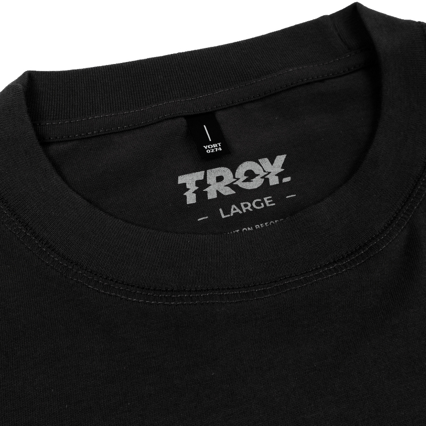 Troy Company Tshirt Black Galaxy Wolf - Kaos Lengan Pendek Kaos Hitam MTD 3102