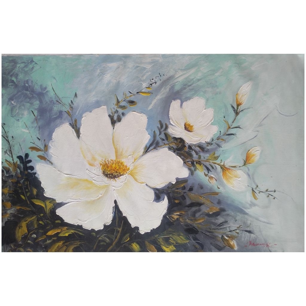 Lukisan Bunga 85 x 135 cm