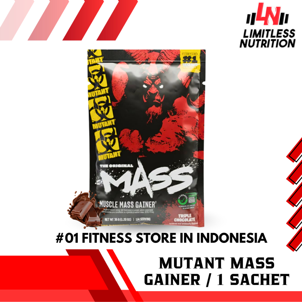 MUTANT MASS GAINER Sachet - Susu Protein Gainer Import Travel Size