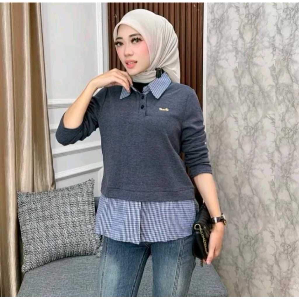 BellalunaButik - Erika Blouse Wanita Terbaru 2026