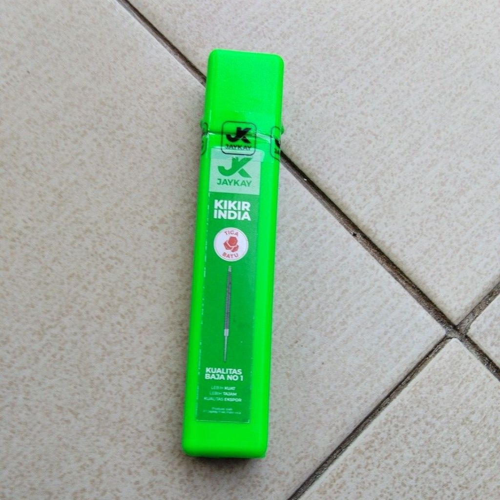 Kikir Gergaji Cap Tiga Batu Kikir india JAYKAY 4" [12pc/1box] Segitiga Gergaji JK Files Company