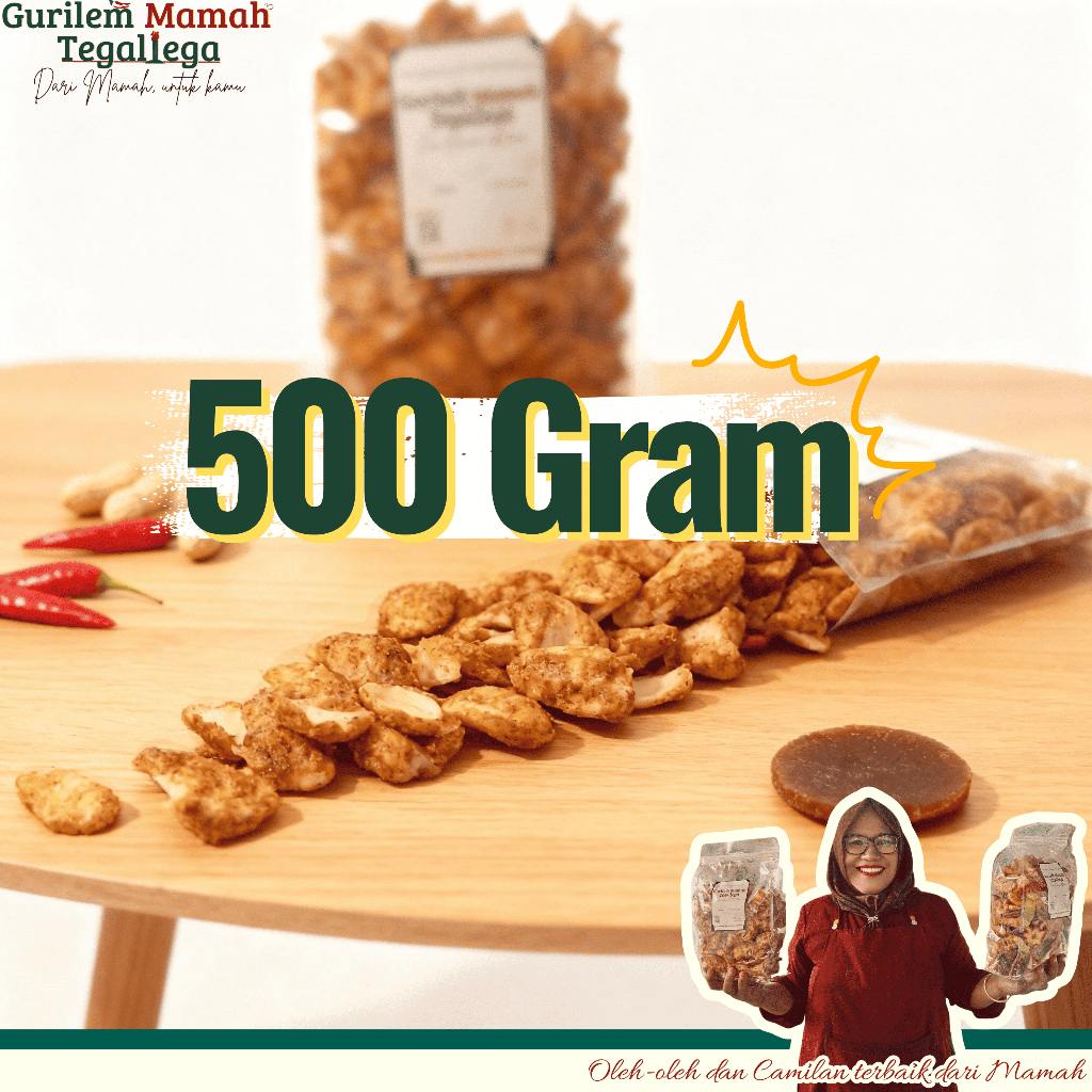 KERUPUK GURILEM, JENGKOL, MANGKOK, MIX KILOAN - Oleh Oleh Bandung -Khas Cililin - 500gr