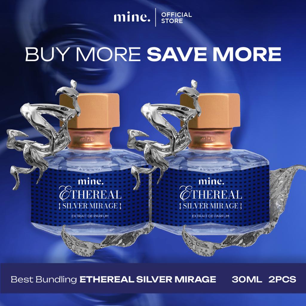 Mine Perfumery Double Pack Ethereal Silver Mirage - 2 x 30 ml Extrait De Perfume | Parfum Classic Se