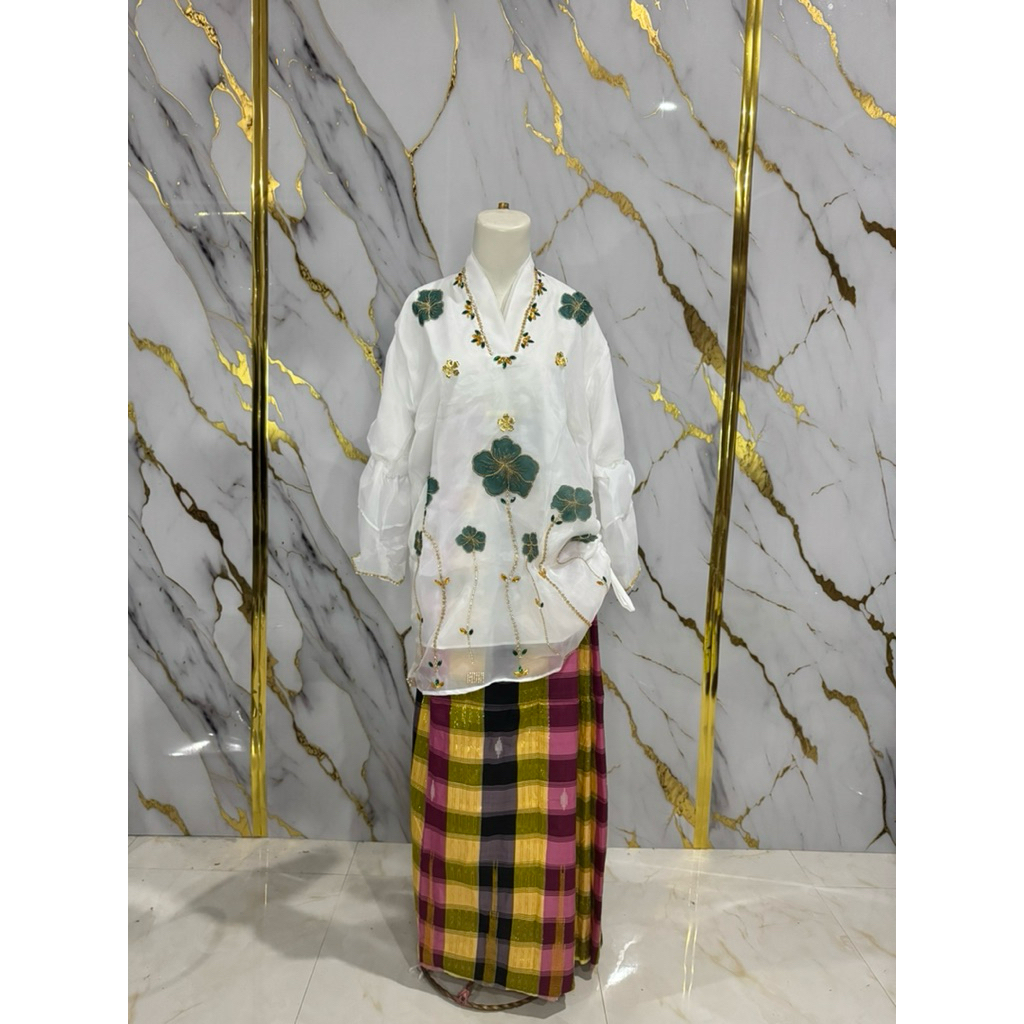 BAJU BODO MODERN ORGANZA KEMBANG SERUT