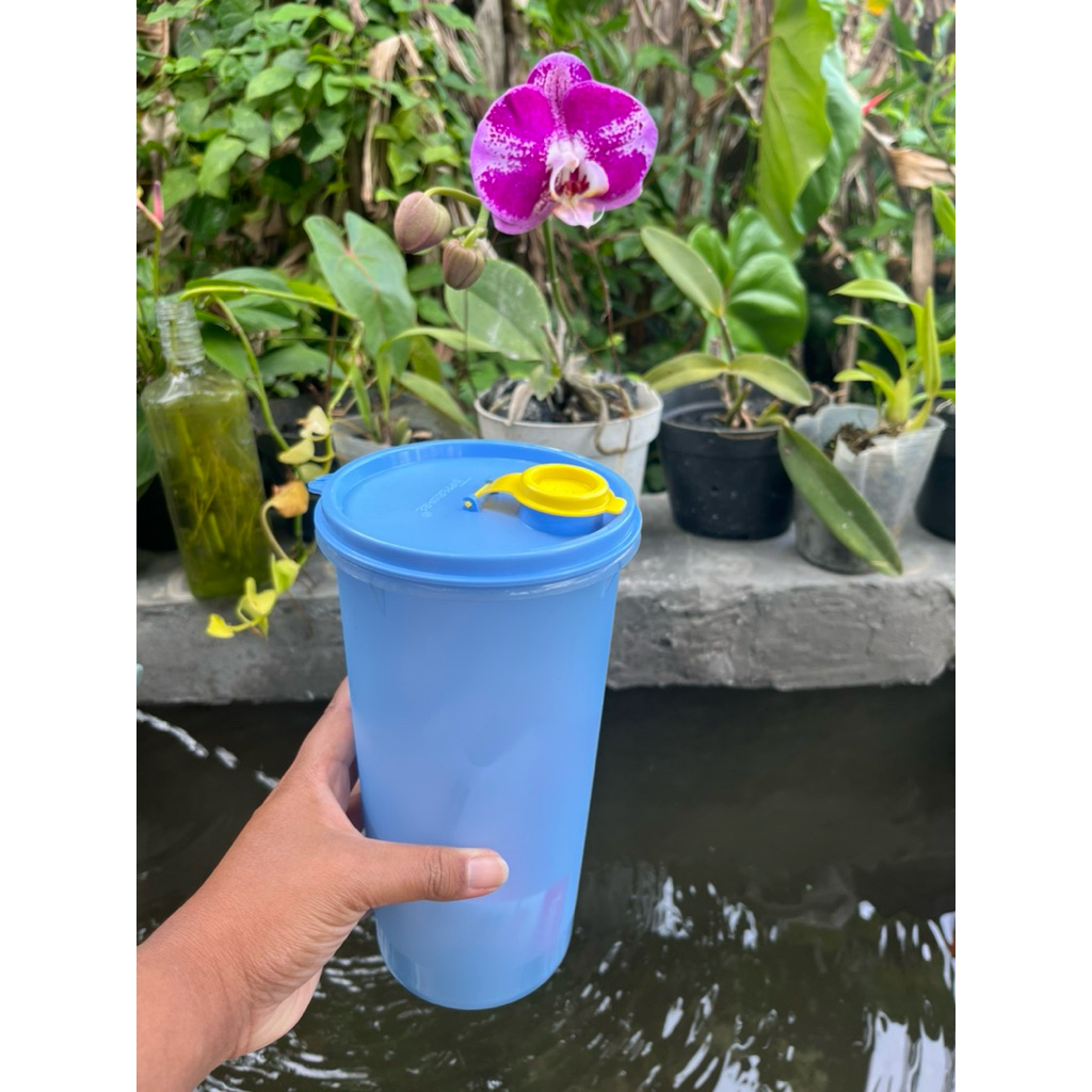 Slim line bundar tupperware baru 1,4Liter