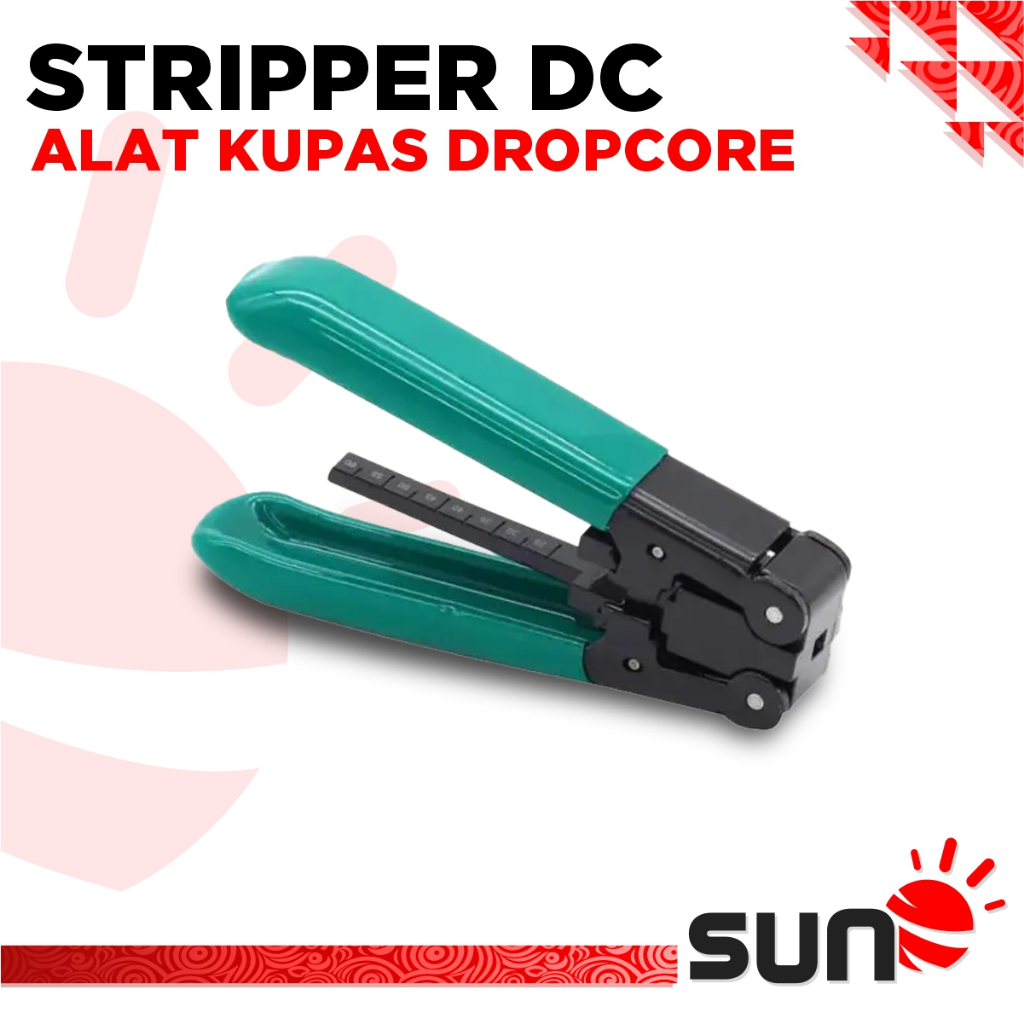 Stripper Dropcore 3 Seling - Alat Kupas Kabel FO 1-4 Core - Pengupas Kabel FO Universal Bahan Metal