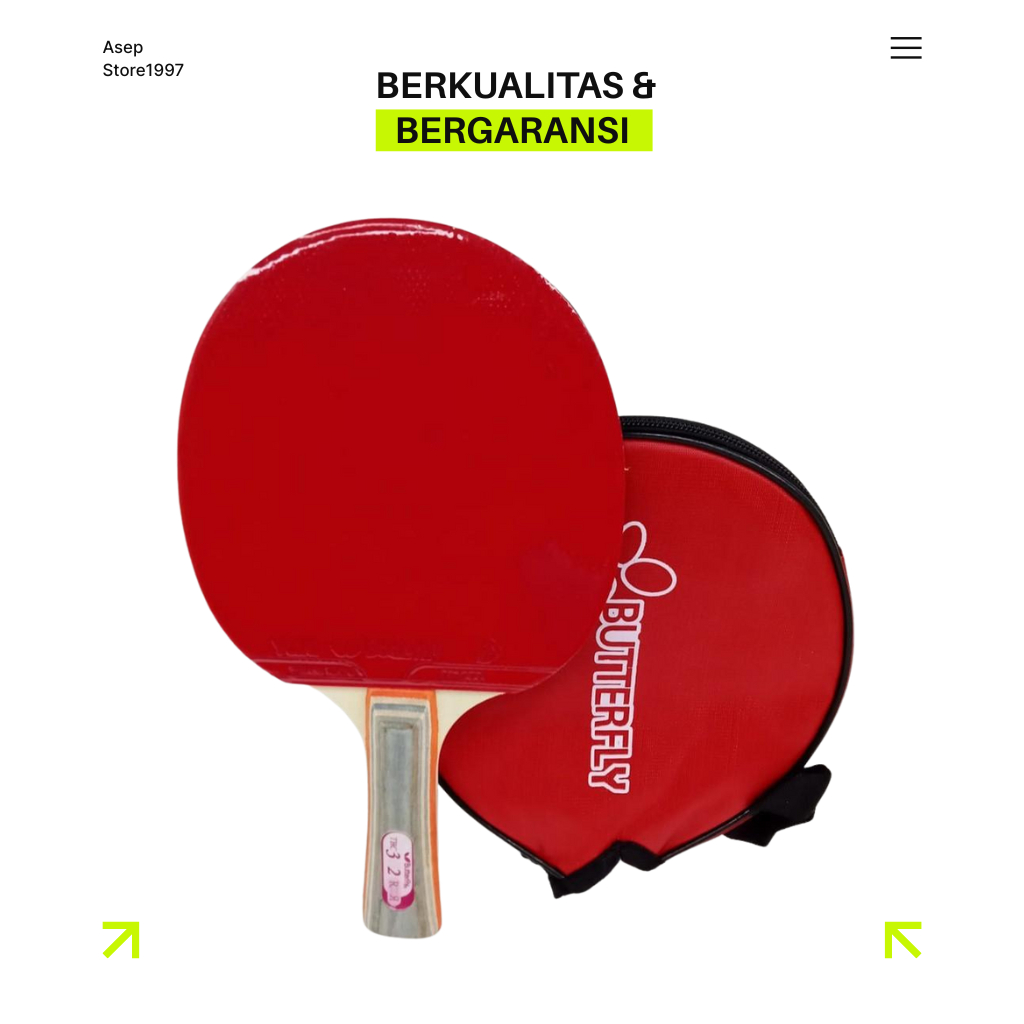 Bat Tenis Meja Butterfly Original | Bet Tenis Pingpong