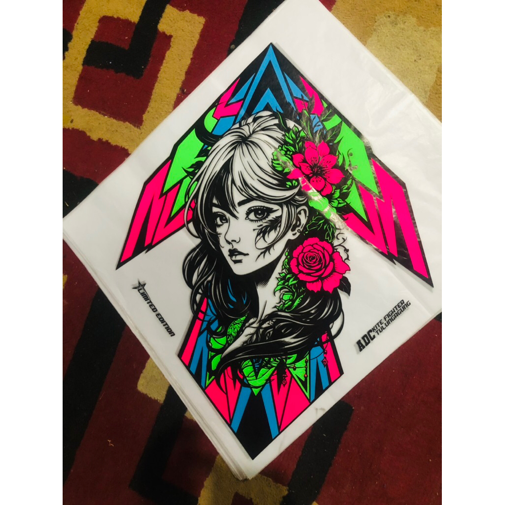 100 lembar kertas layang layang sukhoi 4 warna stabilo ADC design