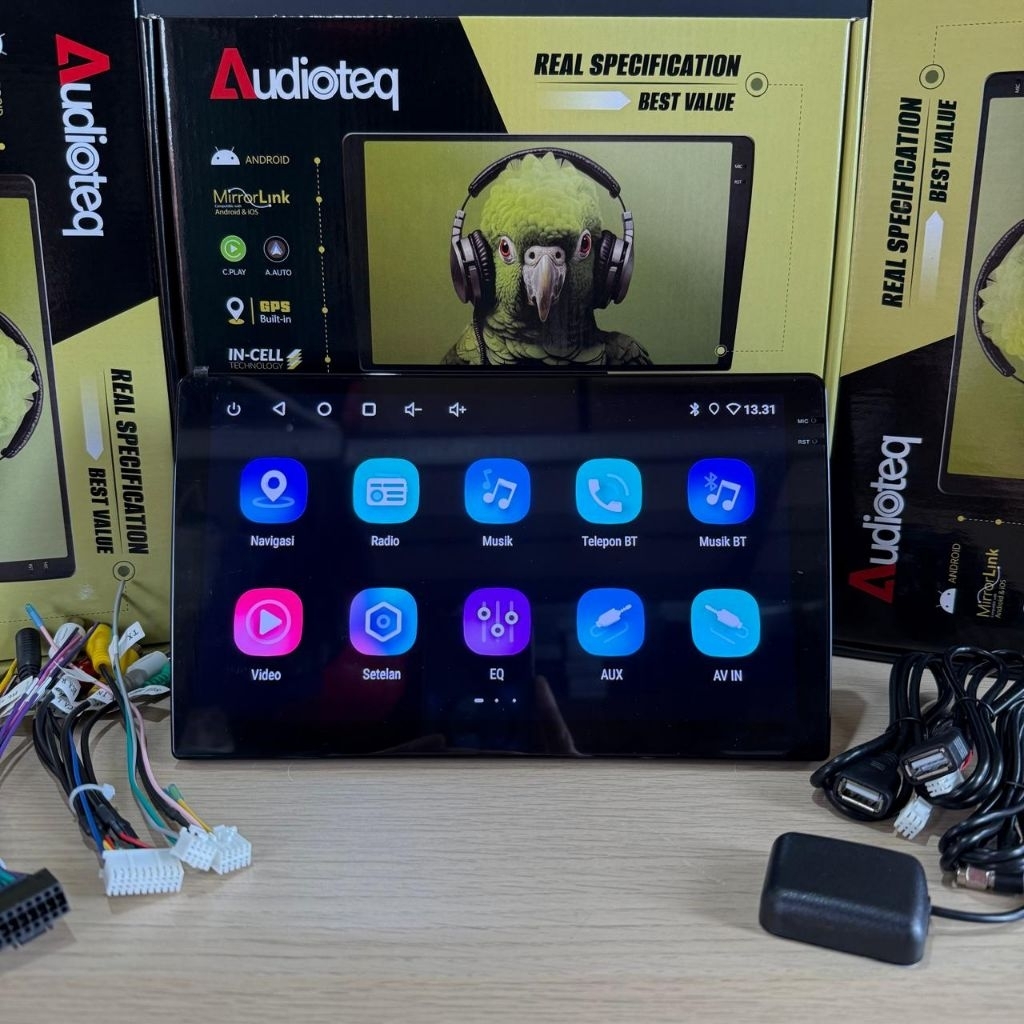 HEAD UNIT ANDROID 9 INCH AUDIOTEQ RAM 4/64 GB ANDROID RG 9 INCH