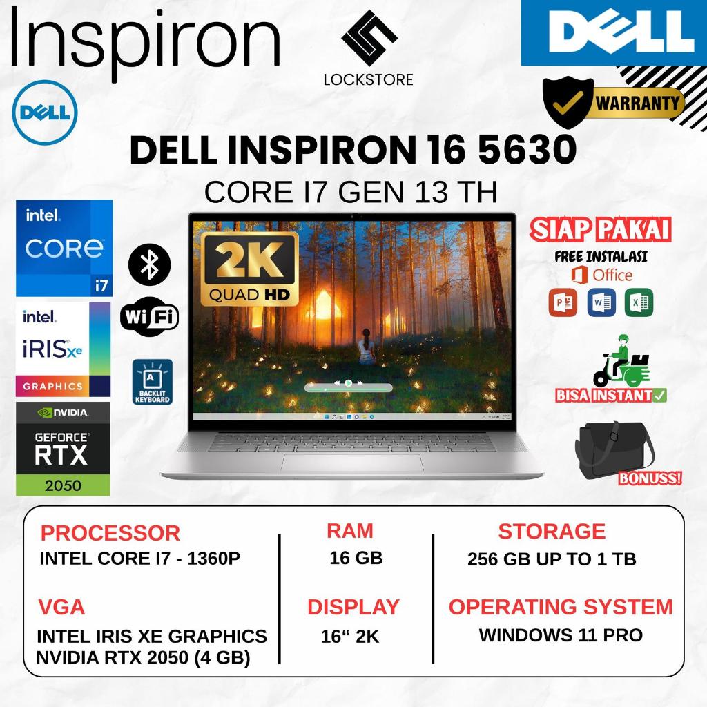 Dell inspiron 16 5630 core i7 1360P | 16GB | SSD 1TB | NVIDIA RTX 2050 4GB | 16inc