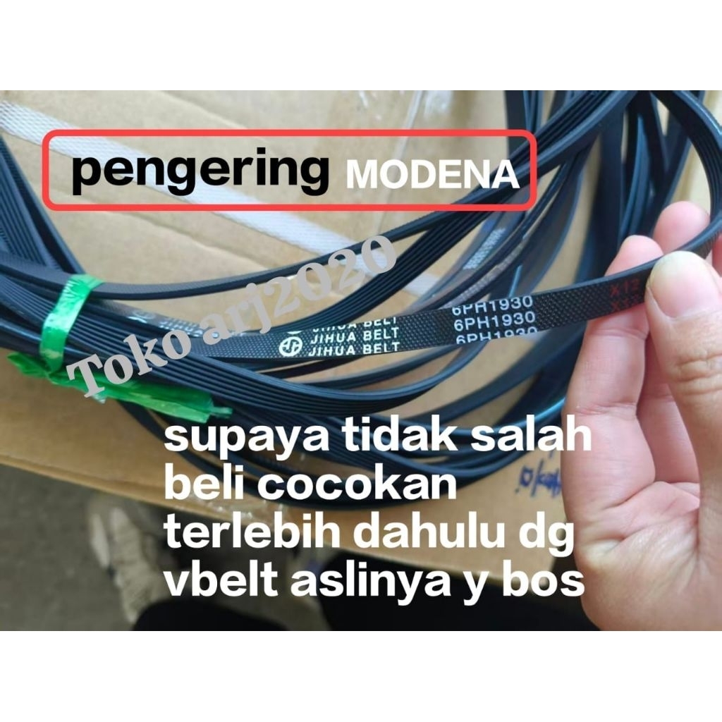 v-belt vanbel panbel mesin cuci,pengering MODENA kode v-belt 6PH1930 Original