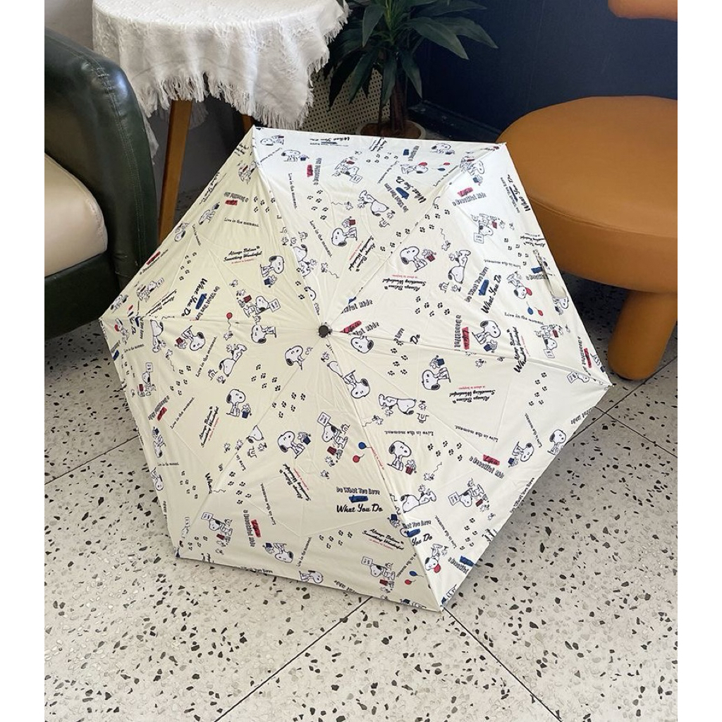[PREORDER SNOOPY] Payung Lipat Karakter – Payung Teduh Anti UV Multifungsi