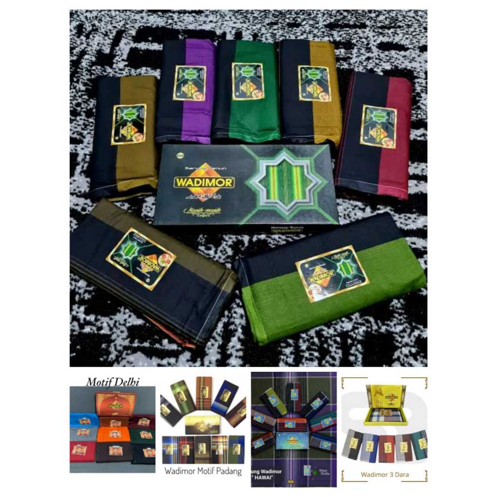 SARUNG WADIMOR ALL MOTIF, TERSEDIA MOTIF Gold,delhi,maroco,penang