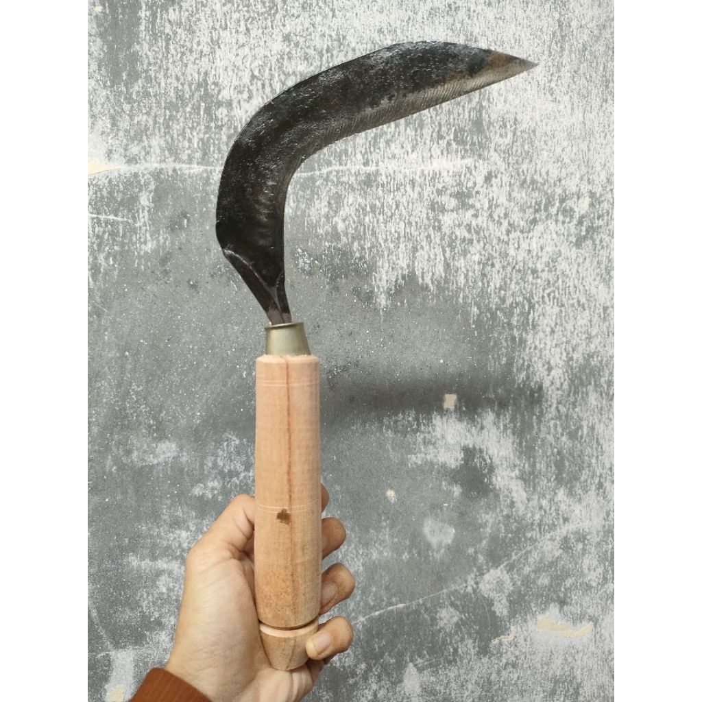 Arit Kecil Baja Super Tajam Arit untuk Potong padi dan rumput arit serbaguna