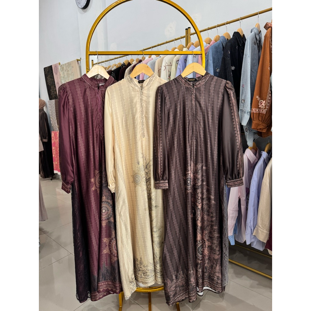 Gamis Motif Kerawang Gayo