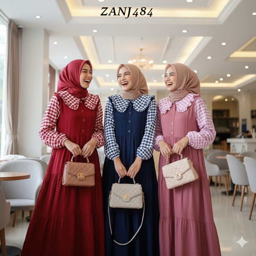 Gamis Rayon casual By Zavier Halis Fashion Kode ZANJ484