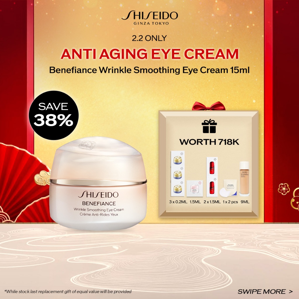 Shiseido New Benefiance Wrinkle Smoothing Eye Cream 15ml