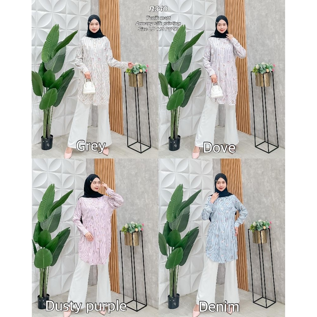 Ribyka R340 Tunik Armany Silk Printing