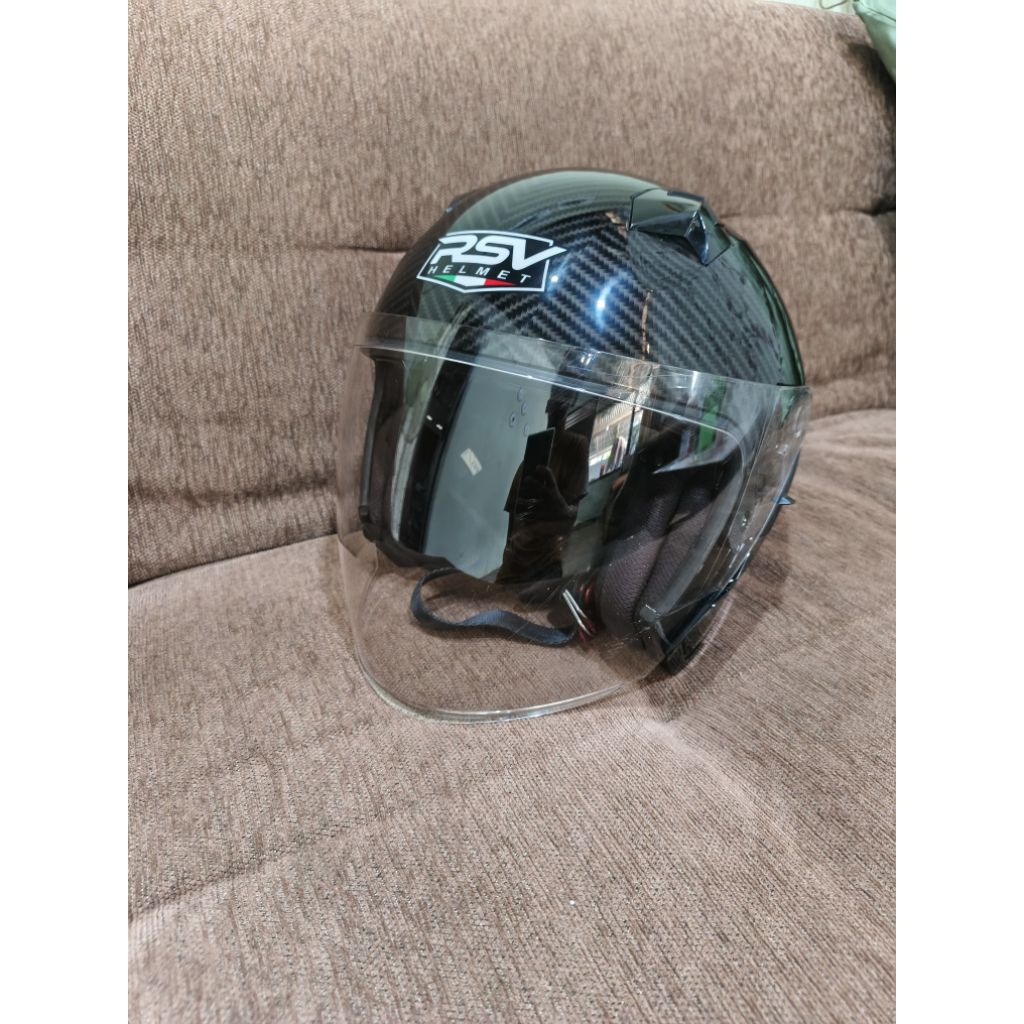 RSV Sv300 Carbon Black Glossy Size M Second Original