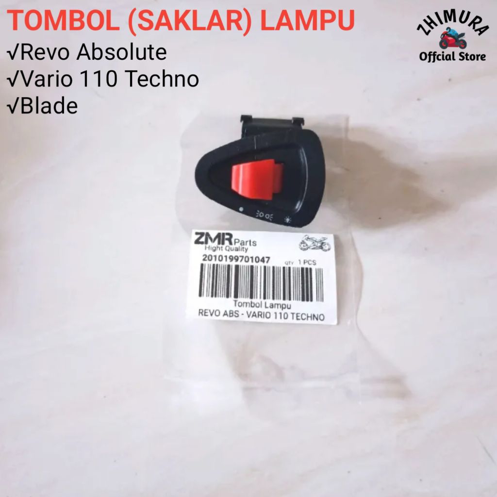 Tombol Saklar Lampu Revo Absolute Vario 110 Techno Blade Scoopy Karbu